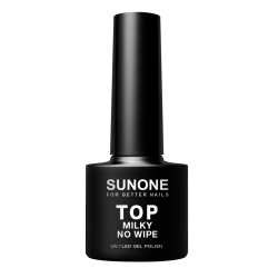 Gela laka - pienaina virskārta bez lipīgā slāņa, Sunone Top Milky No Wipe, 5g
